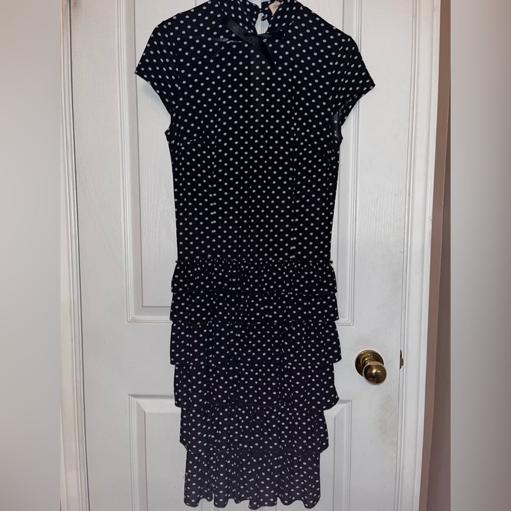 L Black and white polka dot print dress from Bettie Page/Tatyana. Never worn!